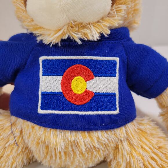 Sloth Plush Stuffed Animal 8" Colorado Flag Shirt Soft Toy Plushy Stuffy - Picture 2 of 16